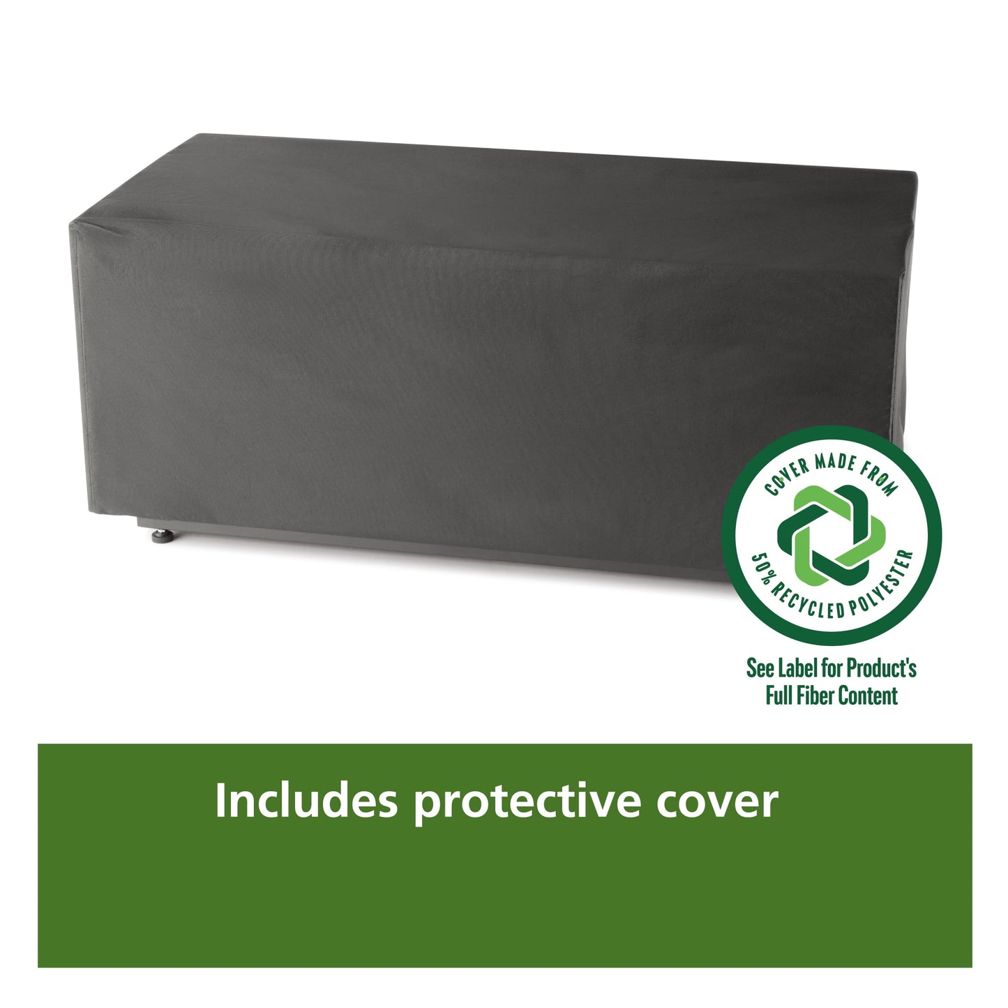 42" Rectangle Black Finish Modern Steel Fire Pit: 42" X 20" 50000 BTU Propane Fire Pit Table with Lid, Tank Hideaway and Cover