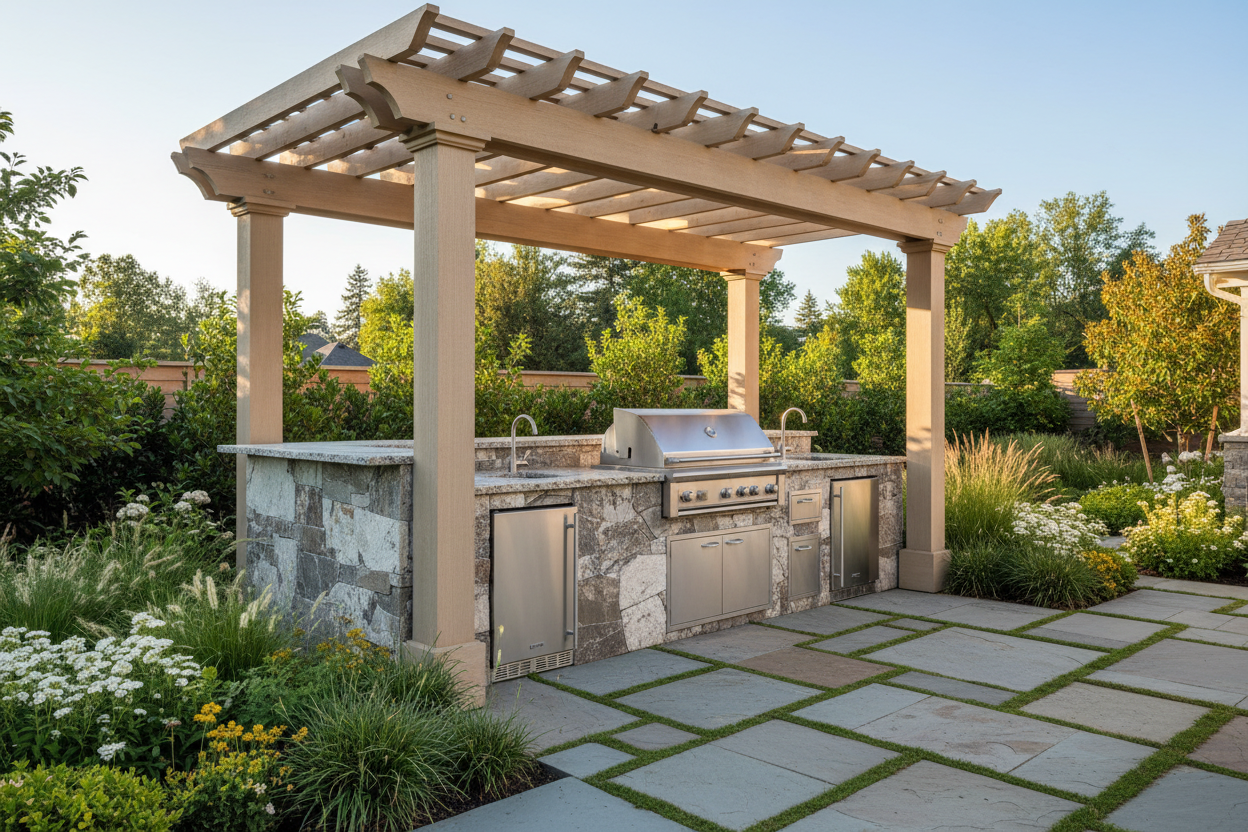 Premium Outdoor Kitchen and Pergola